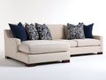 Ecksofa mit Stoffbezug 250x165x86 cm - Creme - Modernes Design mit breiter Liegefläche für das Wohnzimmer